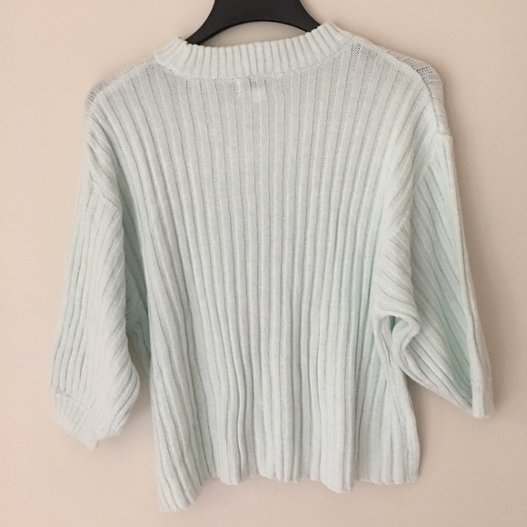 Ten Sixty Sherman | Washed Rib Knit Mint Sweater - Picture 6 of 8